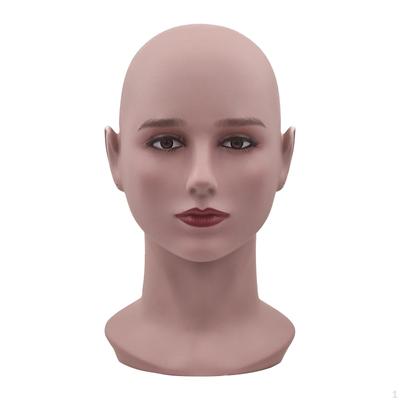Bald Mannequin Head Training Smooth Surface Lightweight Stable Wig Display Holder Hairpieces