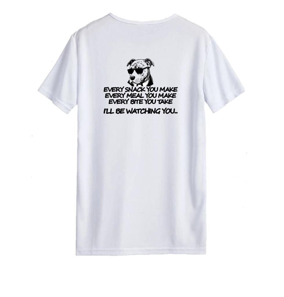 Unisex T-shirt - I'll Be Watching You Dog - Original Summer Apparel Student Gift