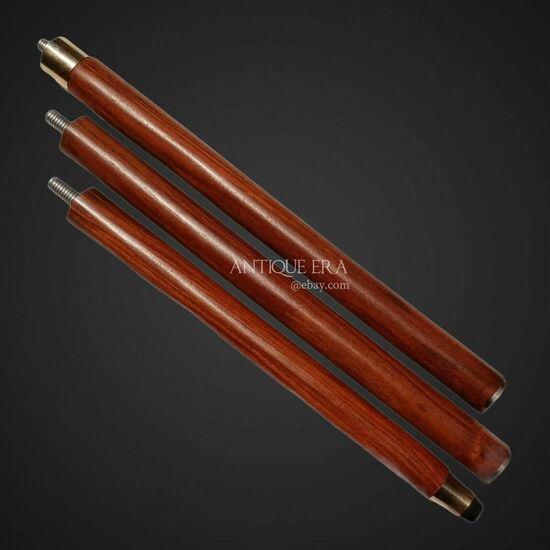Vintage Antiker Gehstock Holz Gehstock Silber Messing Griff Knauf Geschenk