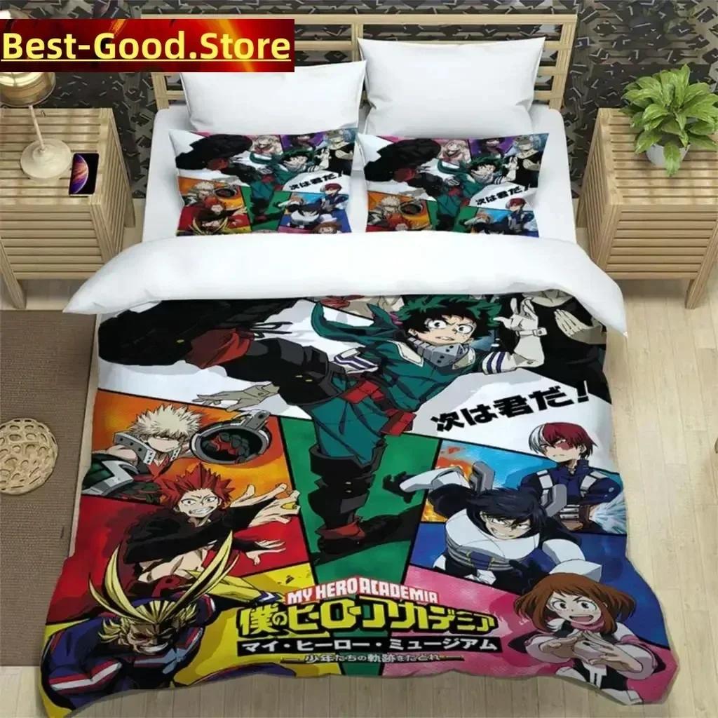 

HD Mein Hero Science Cartoon 3D Printed Bedding Queen Bedding Set Customized King Size Bedding Set Soft And Comfortable 70x133cm 2pcs