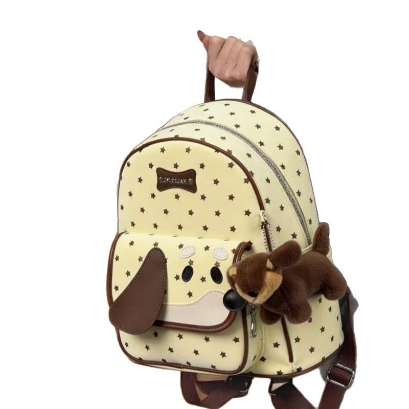 Canvas Dog Backpack For Women With Large Capacity And Zipper Closure Ideal For Daily Use