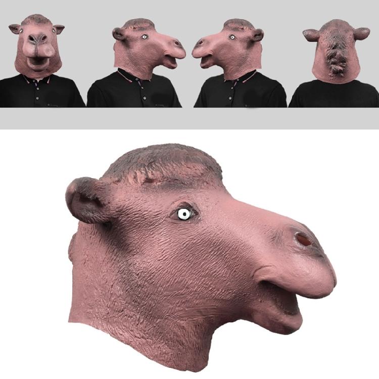Halloween Costume Camel Head Party Mask Animal Cosplay Latex Mask Camel Mask