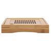 T tray, Large capacity, Elegant design, approx. 7.7 x 7.7 x 1.3 inch wooden for your Kongfu t set