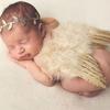 Newborn Photography Props White Angel Wing Baby Photos Props Feather Wing Girls Hair Kids Baby Photography Hair Accessories