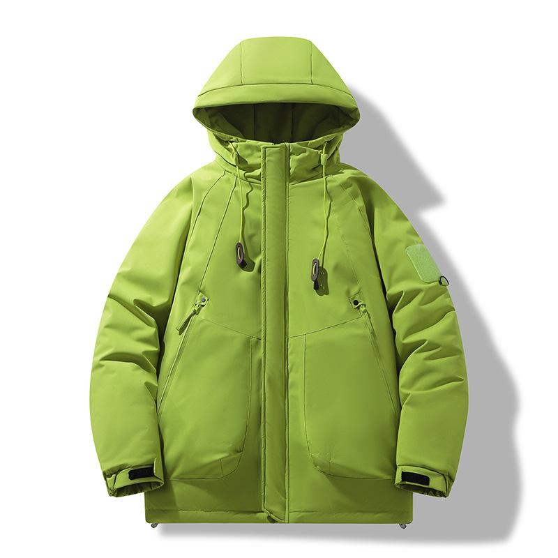 Men's Loose Casual Cotton Jacket Long Hip-Length Warm Winter Daily Coat