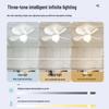 Dimmable LED Ceiling Fan Light - Adjustable Speed E27 Screw for Kids' Room