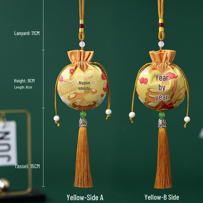 Dragon Boat Festival Mugwort Scented Sachets: Ancient-Style Car Ornaments & Hanfu Coin Purses - Scenic Area Gifts