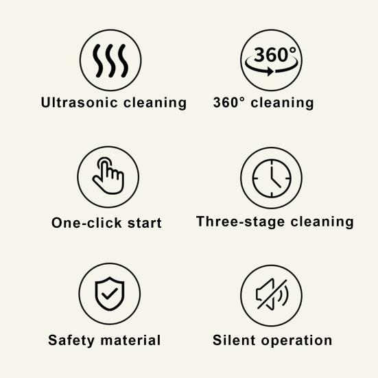 Yousheng Ultrasonic Jewelry Ring Cleaner 650ml Large Capacity Ultrasonic Cleaning Machine 3 Time Modes Professional Ultrasonic Cleaner