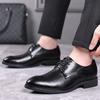 New Four Seasons Office England Derby Shoes Business Men's Versatile Dress Leather Shoes Versatile Wear-resistant Leather Shoes Men's Shoes