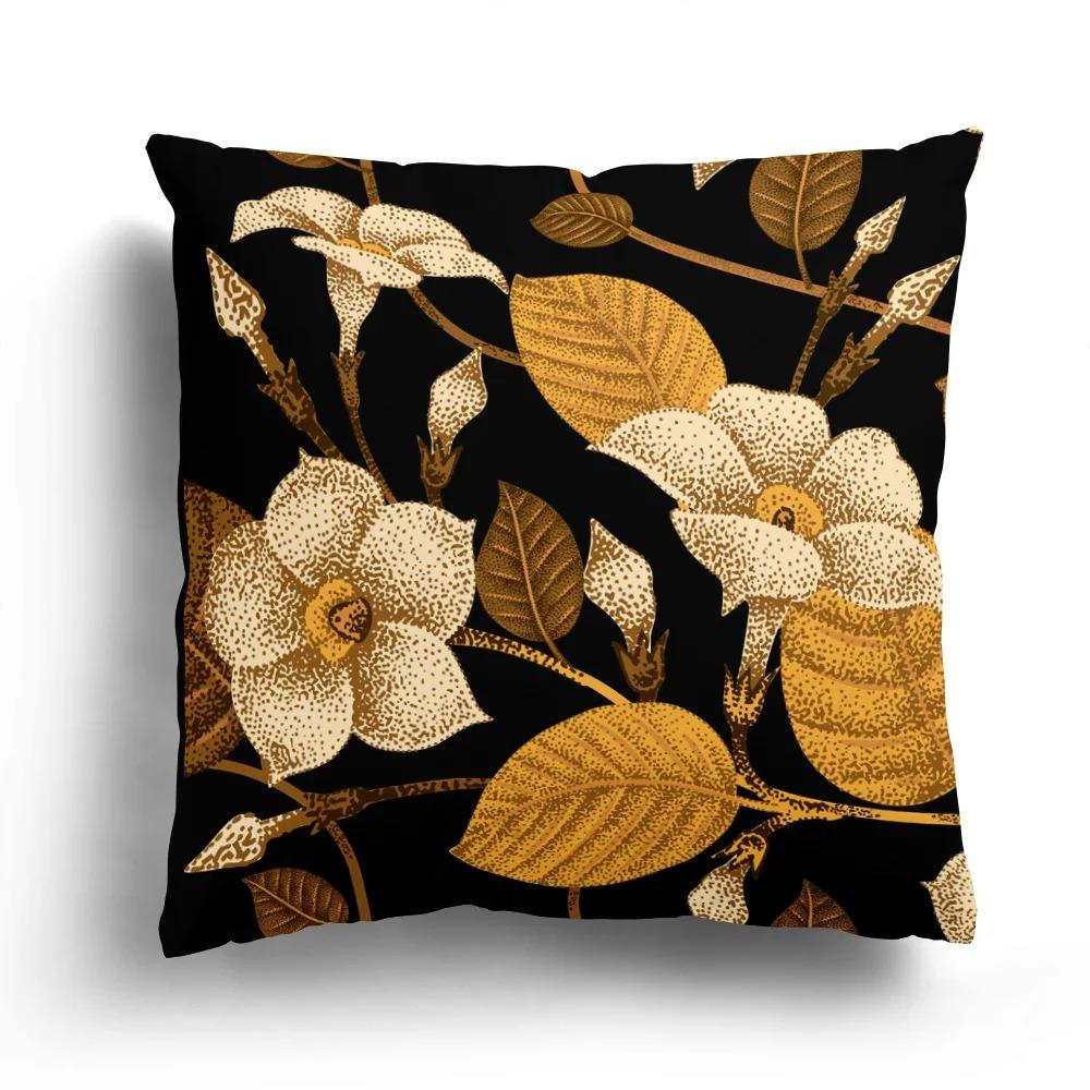 

Ретро Цветок Мода Наволочка Офис Гостиная Автомобиль Украшения Дом Наволочка 40x40cm