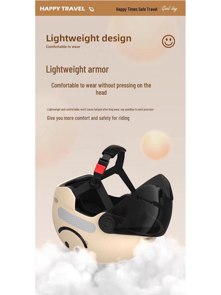 CERTIFIED 4-Season Electric Vehicle Helmet for Men & Women