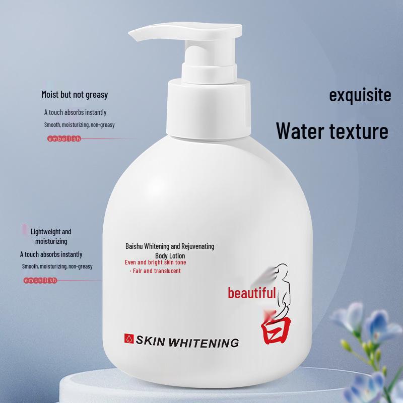 Baishu 300ml Whitening & Moisturizing Body Lotion - Enhances Smoothness & Refreshes Skin