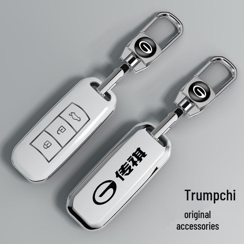 GAC Trumpchi Schlüsselhülle für GS4/GS5/GS3/GA4/GA5/GA6 - New Energy Auto Schlüsselschale mit Schnalle für Männer und Frauen