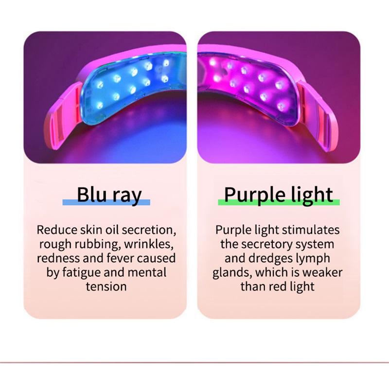 LED-Photonen-Therapie Gesichtsschlankheits-Vibrationsmassage Gesichtsstraffungsgerät Gesichtsheizung Doppelkinn V-Gesicht Vibrationsmassagegerät