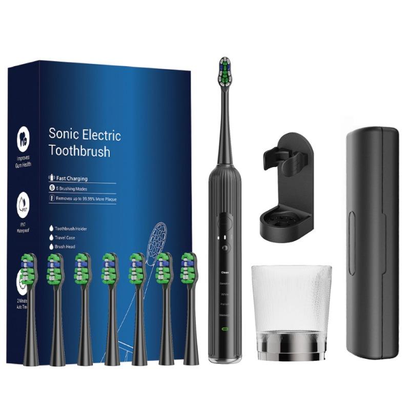Electric Toothbrush English Neutral Acoustic Wave Scanning Wireless Replaceable Brush Head