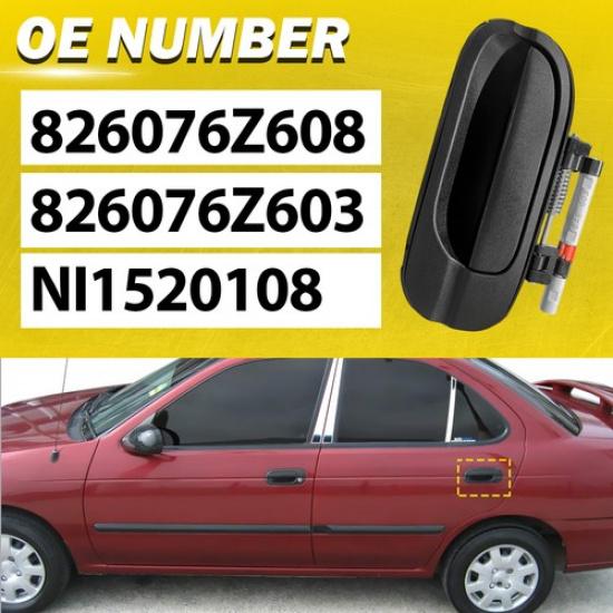 Rear Driver Outside Left Exterior Door Panel Handle Fit 2000-2006 Nissan Sentra