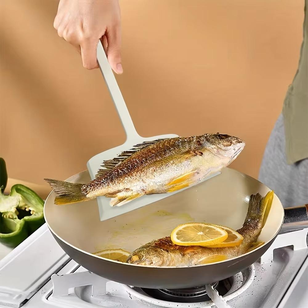 Heat Resistant Silicone Japanese Omelet Spatula Widening Shovel Head Anti-scalding Fried Egg Shovel Hanging Hole Extended Handle