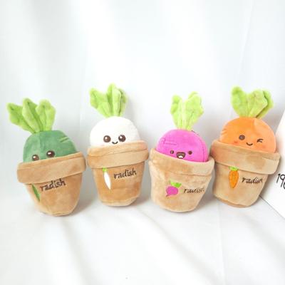 Pull Out The Carrot Potted Plush Toy Carrot Keychain Pendant Backpack Accessories Gift