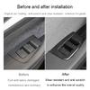 For Tesla Model 3 Highland Lifting Panel Button Sticker Carbon Fiber Pattern Glass Internal Window Lifting Decorative Sticker