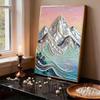 Crystal Pearl Painting 5D DIY Frame Decoration Painting Mountains Home Wall Decoration Transparent Pearl Gemstone Painting Picture Art Crafts