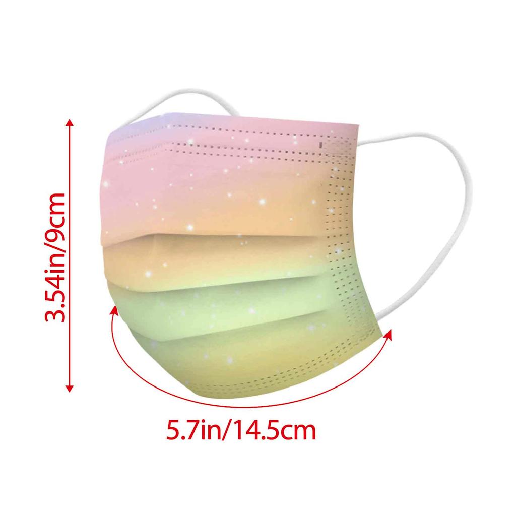 Children's Tie-dyed Disposable Industrial Three Layer Face Mask