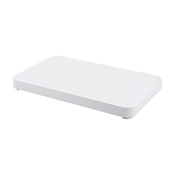 Yamazaki Jitsugyo Tabletop Drainer Tray with Lid Square Shape [Lid Only] White Approx. W42XD25XH3.8cm Tower 2528