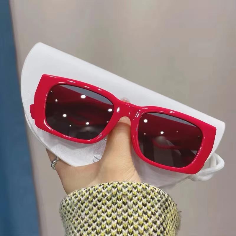 New Fashion Square Sunglasses Women Personality B Word Trend Sunglasses Ins Sunglasses Ladies  Mujer