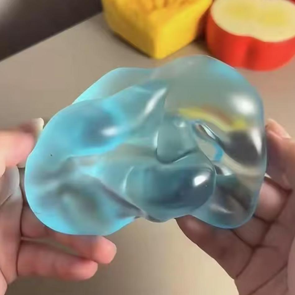 Pomme Verte Squishy Balle Anti-Stress Douce Jouet Sensoriel Fidget Pour Asmr Jouet à Presser à Rebond Lent Pour Adultes Enfants Cadeau de Noël