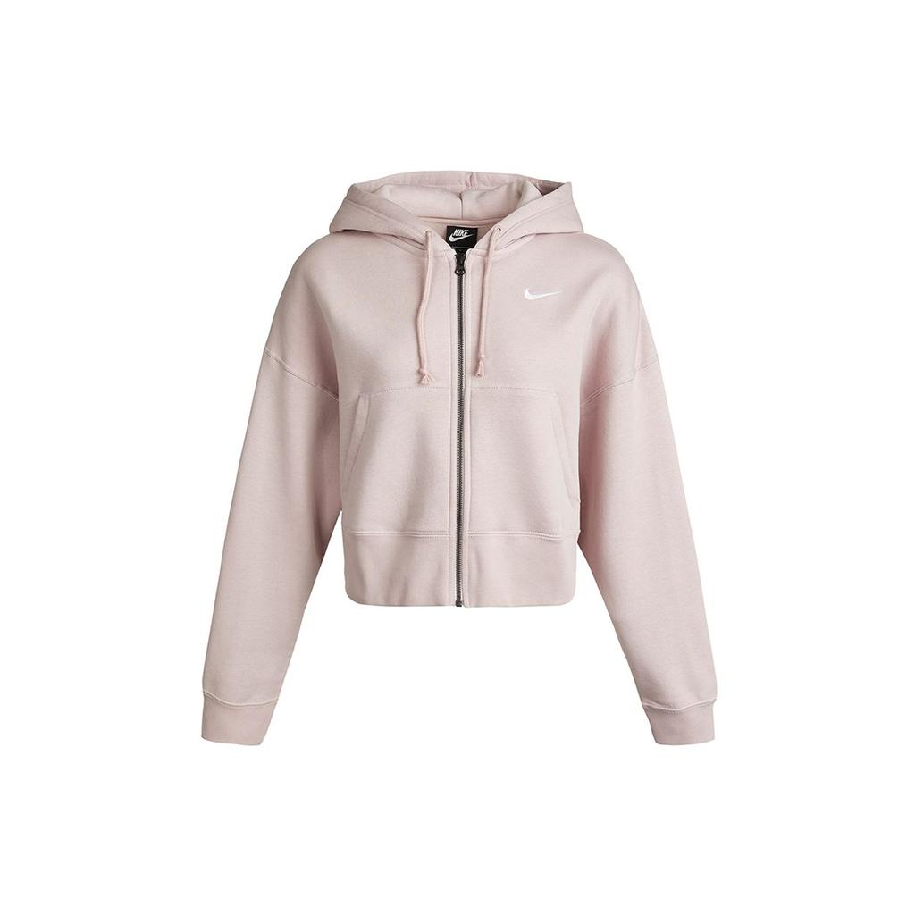 Nike As W Nsw Fz Flc Trend Hooded Jacket Women Jacket Pink CK1506-645