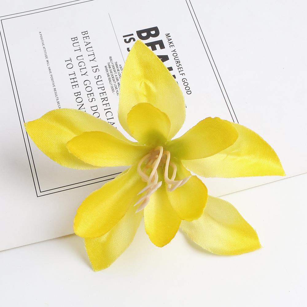 10Pcs 7cm Silk Artificial Flowers Head For Home Decor Wedding Decoration Fake Flowers DIY Bouquet Craft Garland Gift Accessories
