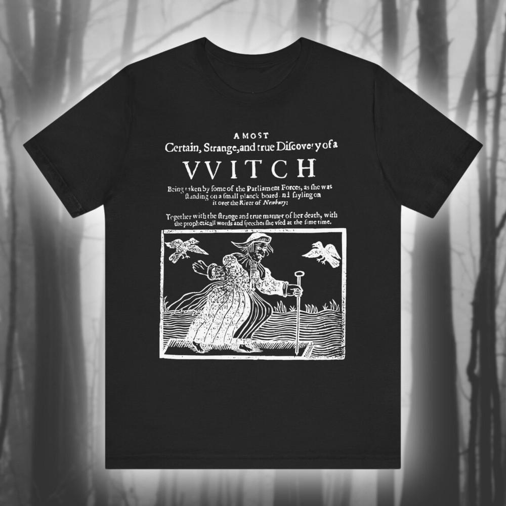 Discovery of a Witch Witch Trials T-shirt Witch Hunt Shirt Unisex tee Unisex T-Shirt XL