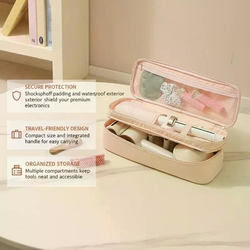 Portable Travel Hair Dryer Bag Large Hair Tool Storage Lightweight Organizer for Vacation Business