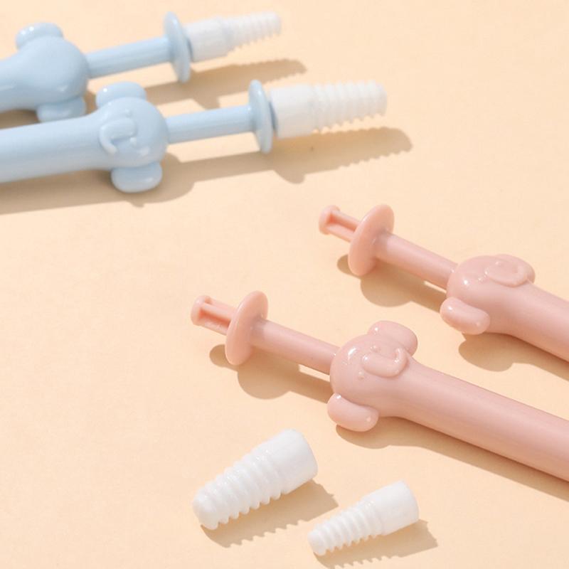 3Pcs Silicone Nasal Cleaning Stick Sterile Multifunctional Nose Cleaning Stick Spiral Head Nasal Wash Brush For Children Adults