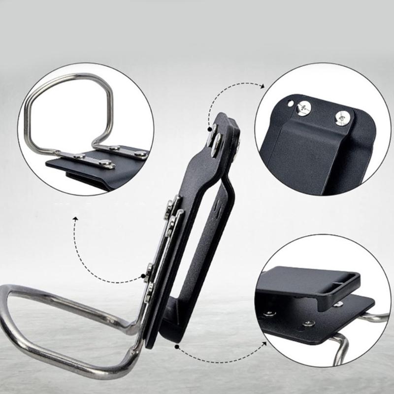 Compact Double Purpose Steel Tool Clips Ergonomic Design For Carpenters Electricians Portable Jobsite Storage