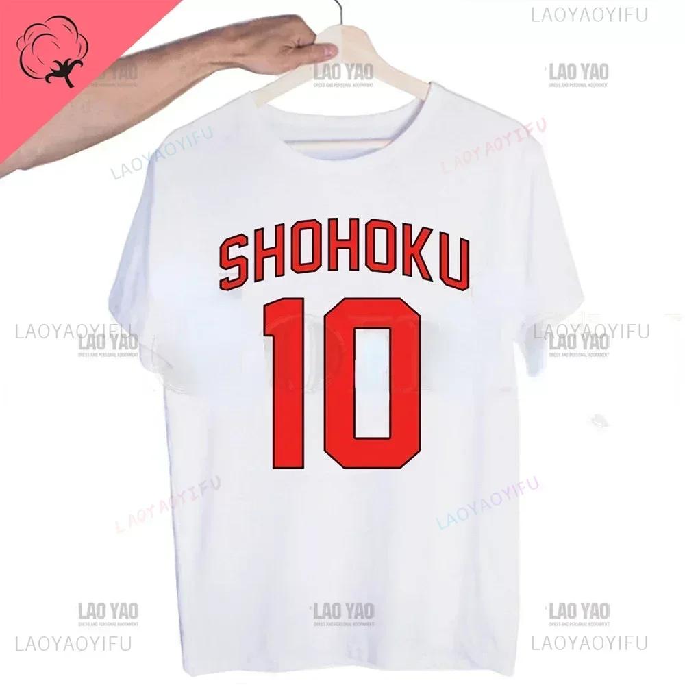 Classic Japanese Anime Harajuku SLAM DUNK Tshirt for Men Short Sleeve Man Tops T Shirt for Male White Casual T Shirt Women Tees