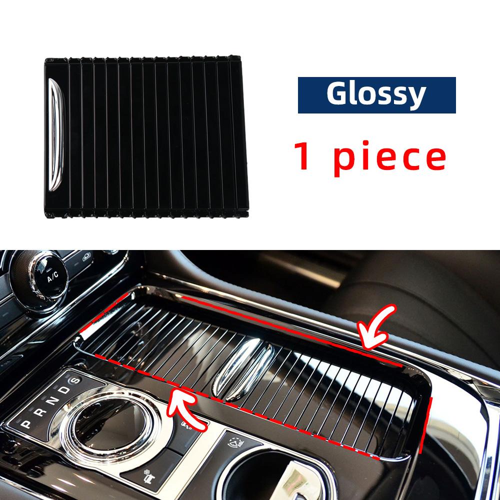 ABS Black Car Center Console Cup Holder Sliding Shutter Cover Roller Blind C2D60258 for Jaguar XJL 10-19 Interior Accessories