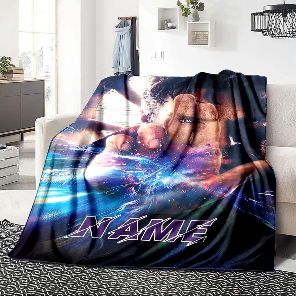 Custom Name "Spider-Man: City Hero" Blanket for Couch & Bed, Plush Cozy Fuzzy Blanket Super Soft & Warm Blankets for Fall and Winter. 0908170