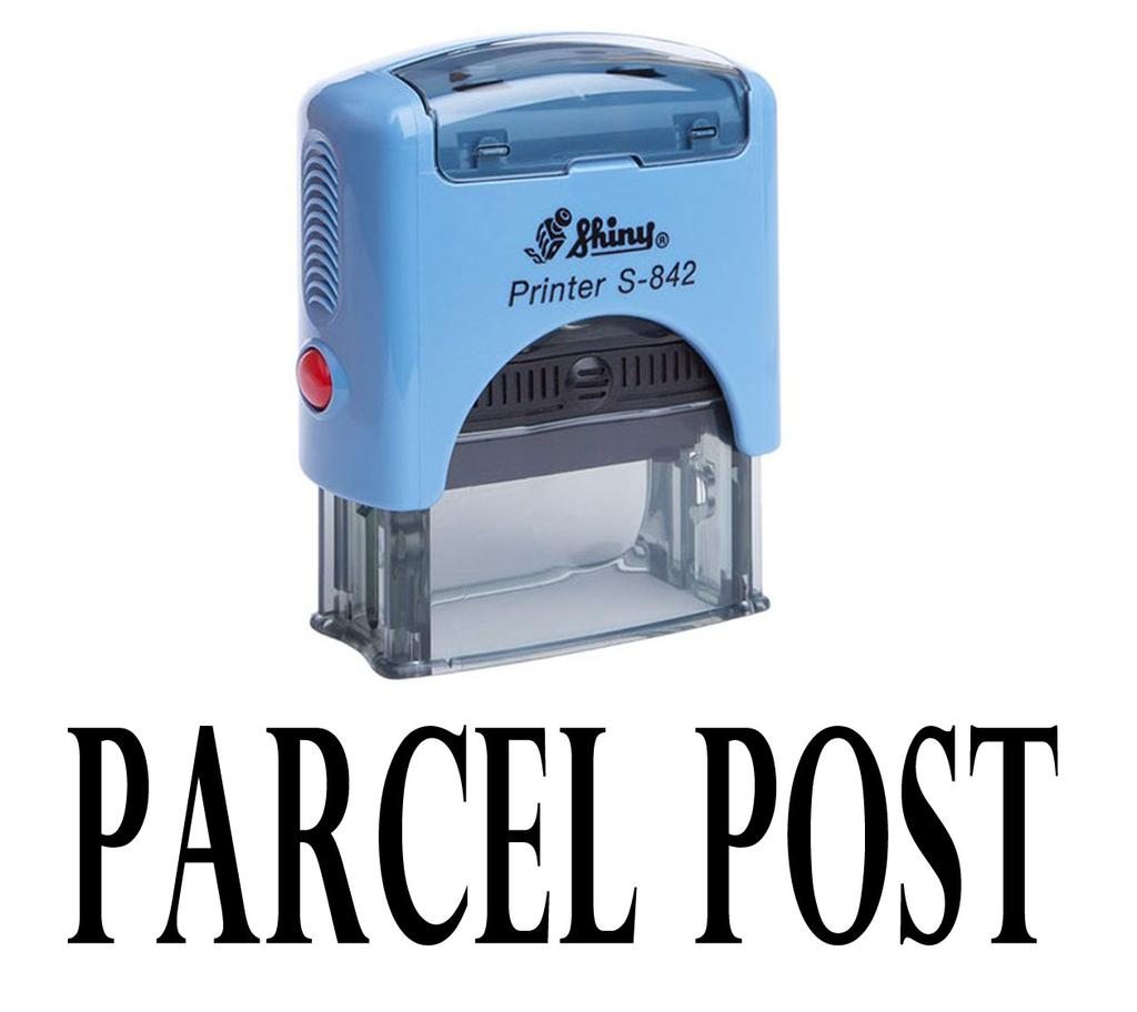 PARCEL POST Self Inking Rubber Stamp Office Stationary Custom Shiny Stamp