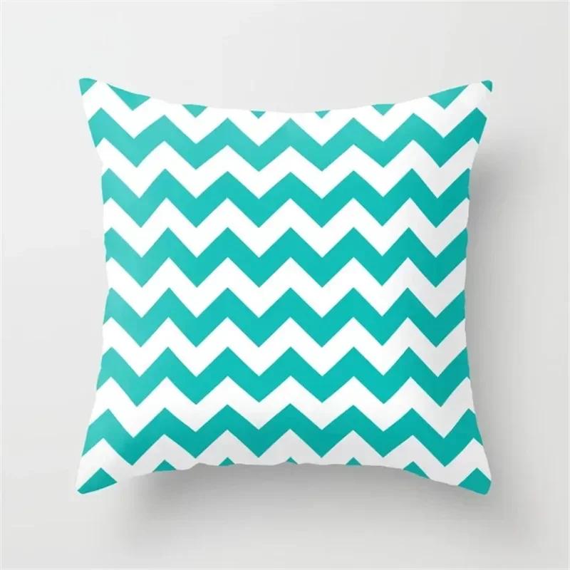 Abstract Geometric Striped Double-Sided Printed Pillow Cover Short Plush Suitable Living Rooms Bedrooms Sofa Throw Cushion Cover