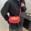 Fashi Star Women Pu Leather Shoulder Armpit Bags Thread Design Ladies Crossbody Saddle Bag Simple Girl Phe Handbags Purse