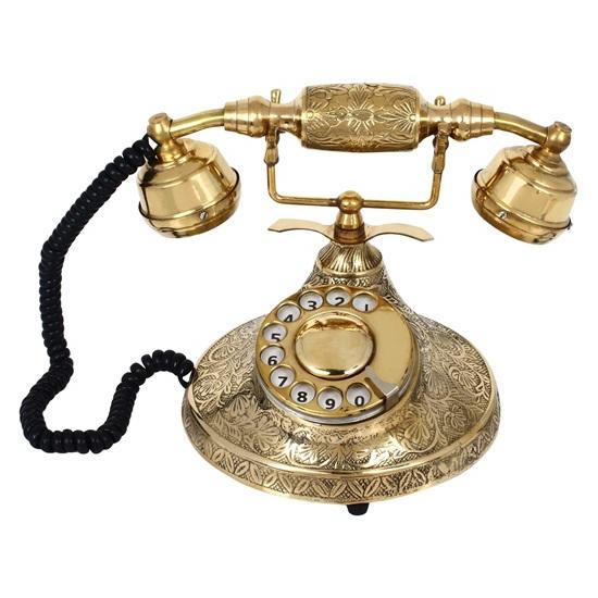 Antique Look Brass Maharaja Working Old Style Landline Telephone