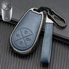 Key Cover for 2022 NIO ES6/ES8/EC6 - Double-Sided Leather and Metal Design, Unobstructed Signal Protection
