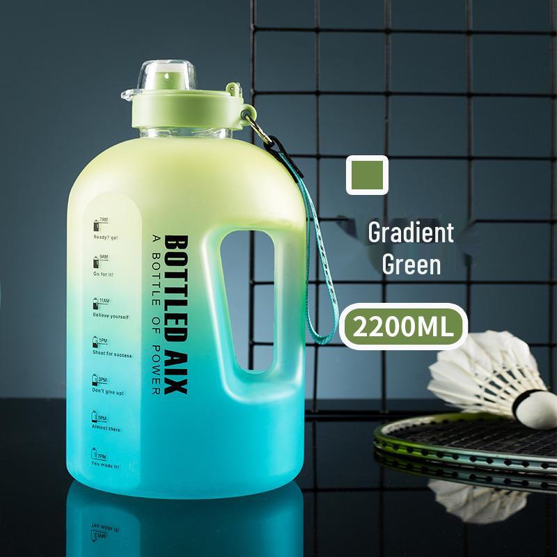 2023 Gradient Color Large-Capacity Sports Water Bottle