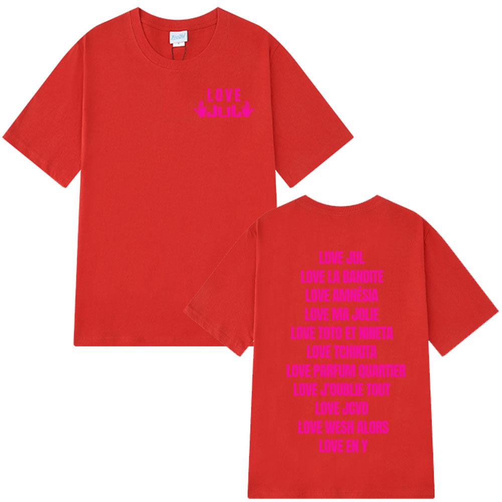 Rapper Love Jul Tshirt Unisex Women Clothing Fashion Hip Hop Tshirt Casual Cotton Short Sleeve Oversized Tops Streetwear Unisex