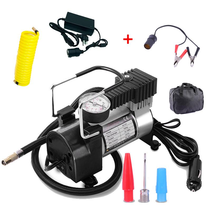 12V/220V Multi-Purpose Inflator Pump for Home, Car, Bicycle, and Swim Rings