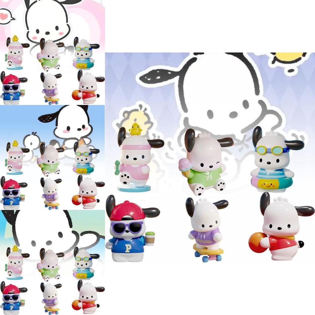 Adorable Sanrio Pachi Dog Go Anywhere Series Blind Box Pvc Figure For Collectors