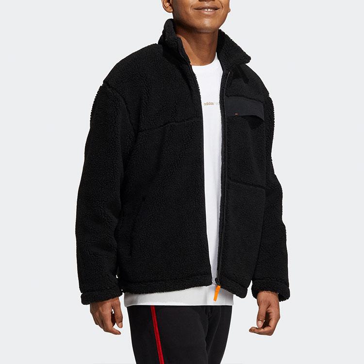 adidas Neo Jackets Unisex Black Stand Collar Moderate Other HG9030
