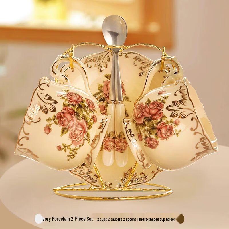 TXRMDX European Style Ceramic Coffee Cup Set