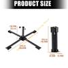 Wide Canopies Garden Umbrellas Base Weatherproofed Sun Shelter With Stabilizing Steel Crosses for Patios And BBQ 55KF
