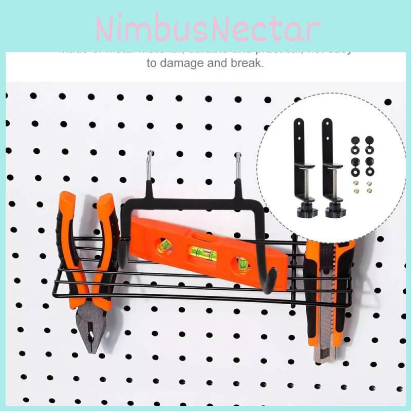 Stylish Pegboard Hook Accessory Holder Compact Storage Shelf Desktop Pen Container